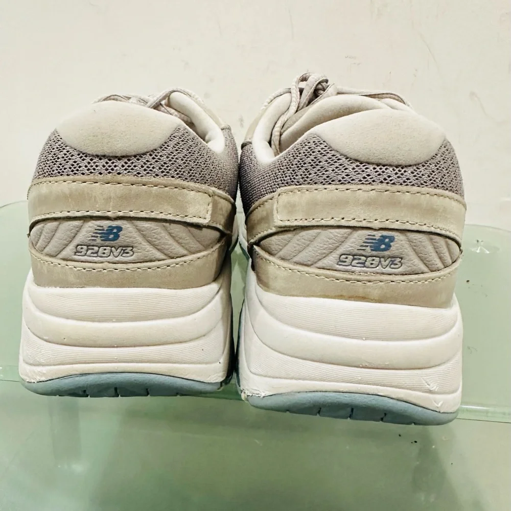 New Balance 928 V3 Women's Walking Shoes Size 8,5 B Brown‎ Gray Leather Sneakers